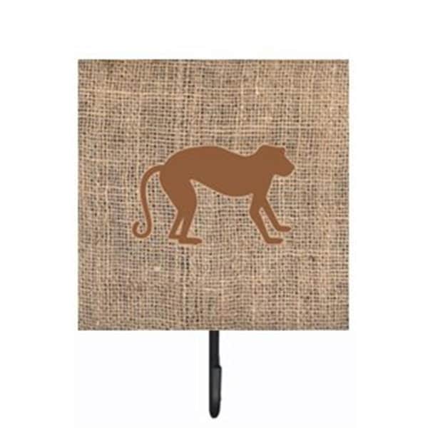 Carolines Treasures Monkey Burlap and Brown Leash Or Key Holder BB1128-BL-BN-SH4 - main